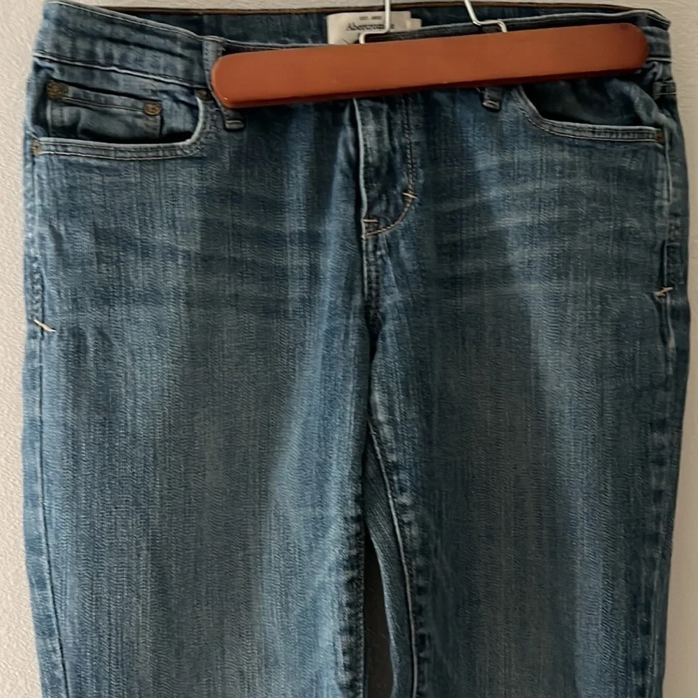 Abercrombie &‎ Fitch Erin stretch skinny low rise jeans medium wash Sz 4S